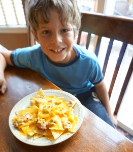 Scotty makes Nachos for his after school snack