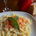 Roasted Red Pepper and Parmesan Pasta