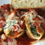 Sausage and Spinach Stuffed Shells