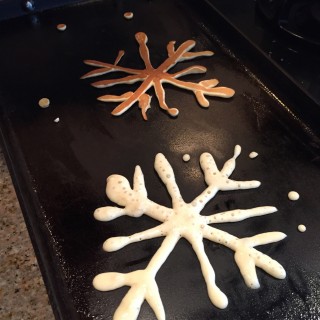snowflake pancakes